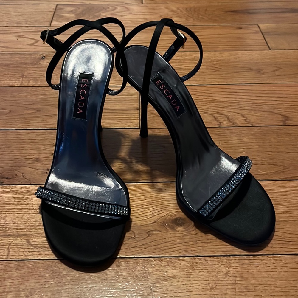 Escada High Heel Sandals | Black Size 7.5